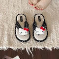 Sanrio HK Cute Polka Dot Thong Slippers